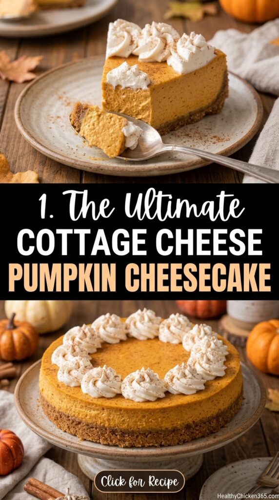 Cottage Cheese Pumpkin Cheesecake