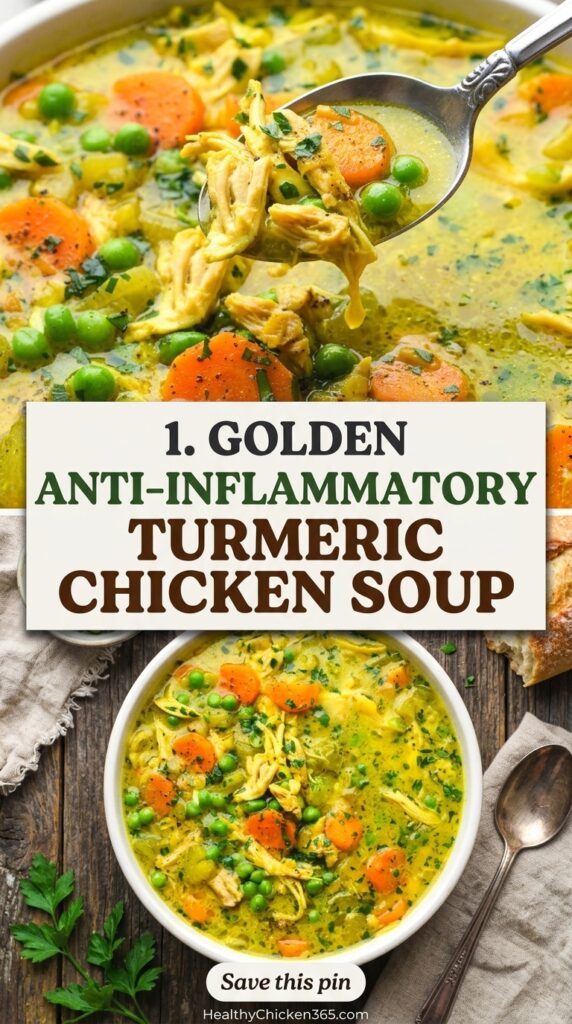 anti inflammatory turmeric chicken soup