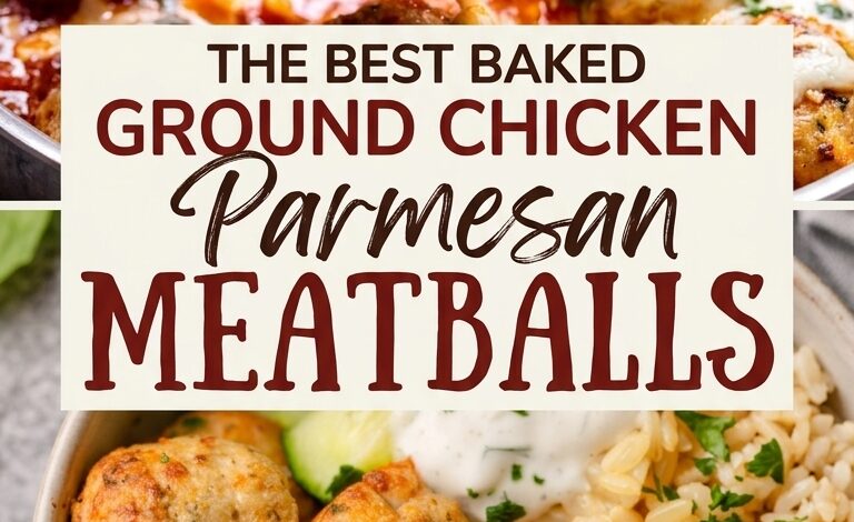 Ground Chicken Parmesan Meatballs Recipes