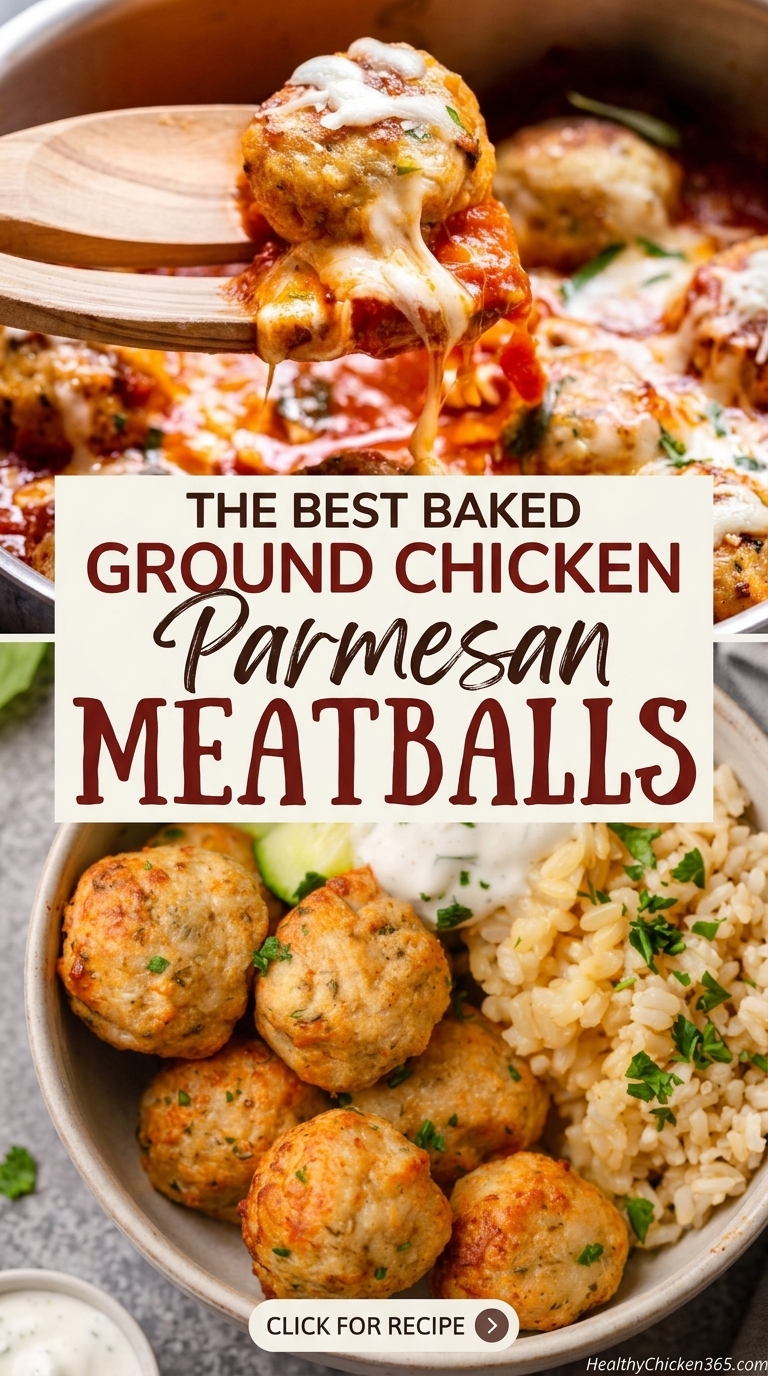 Ground Chicken Parmesan Meatballs Recipes