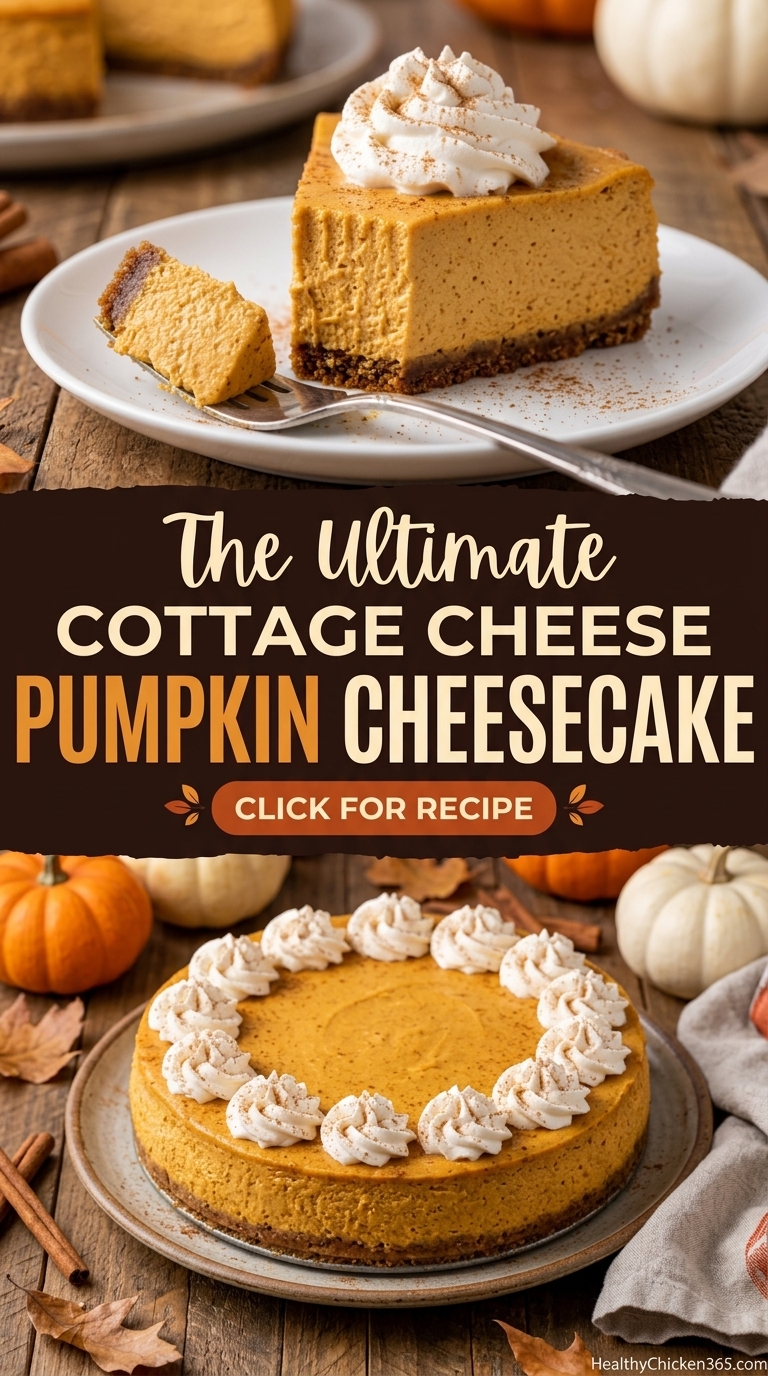 Cottage Cheese Pumpkin Cheesecake