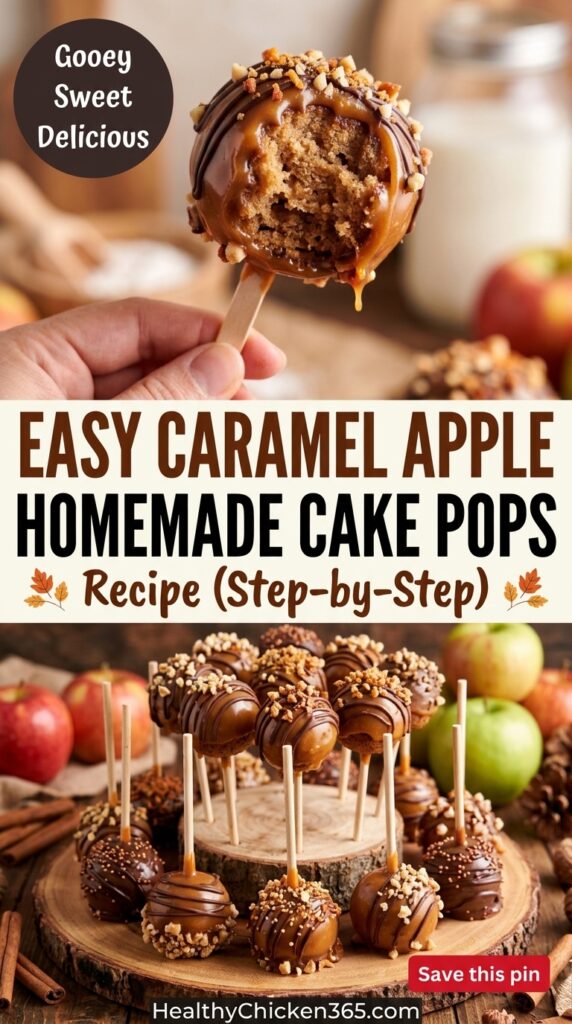 Caramel Apple Homemade Cake Pops Recipes