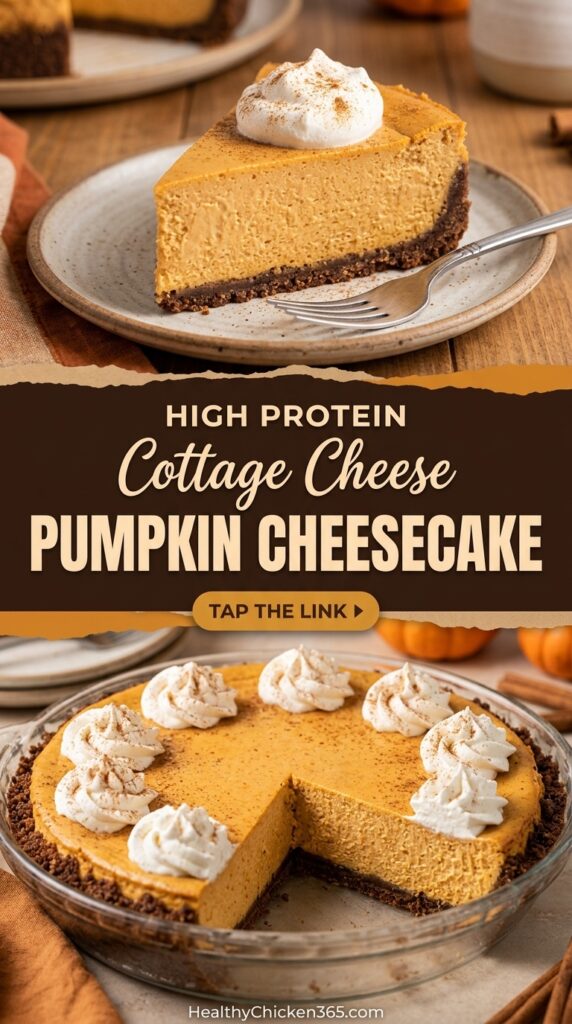 Cottage Cheese Pumpkin Cheesecake