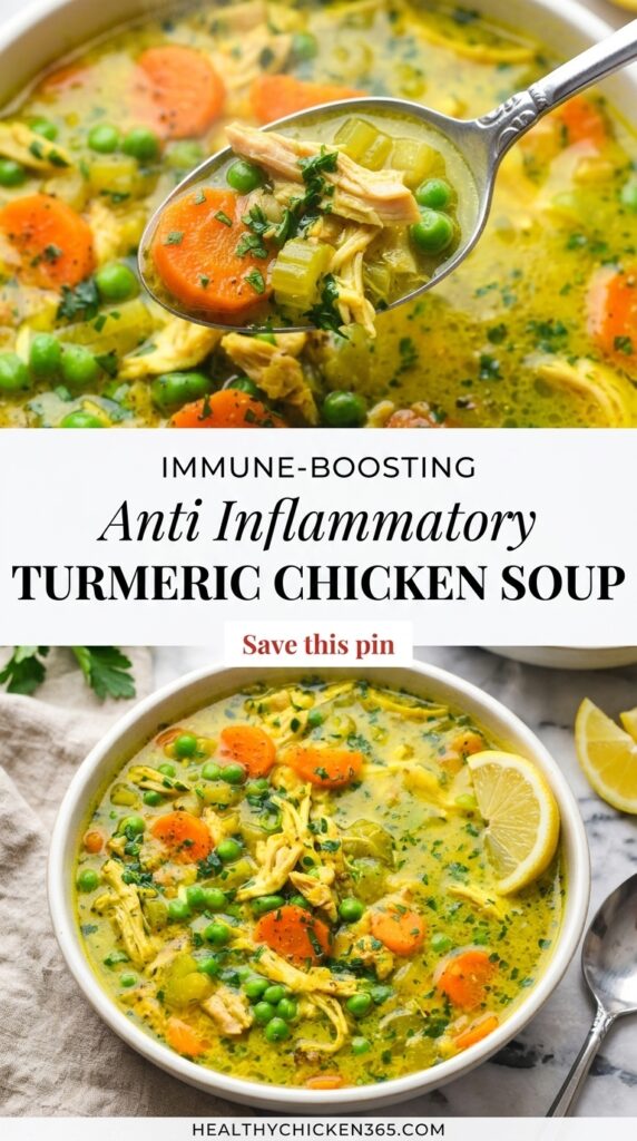 Anti Inflammatory Turmeric Chicken Soup