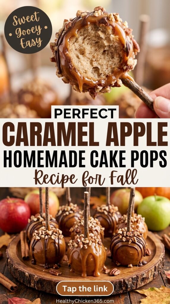 Caramel Apple Homemade Cake Pops Recipes