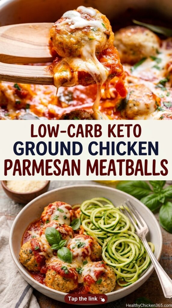 Ground Chicken Parmesan Meatballs Recipes