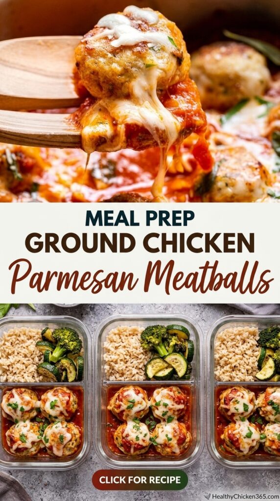Ground Chicken Parmesan Meatballs Recipes