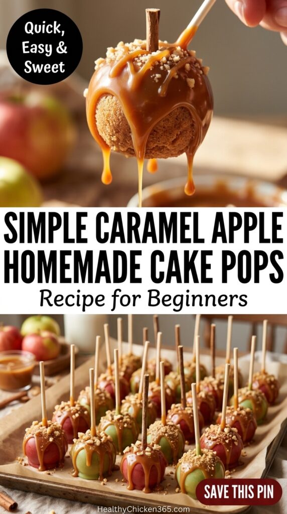 Caramel Apple Homemade Cake Pops Recipes
