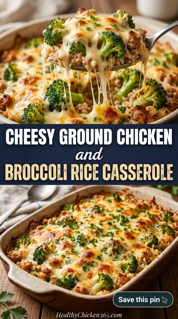 ground chicken and broccoli rice casserole recipes